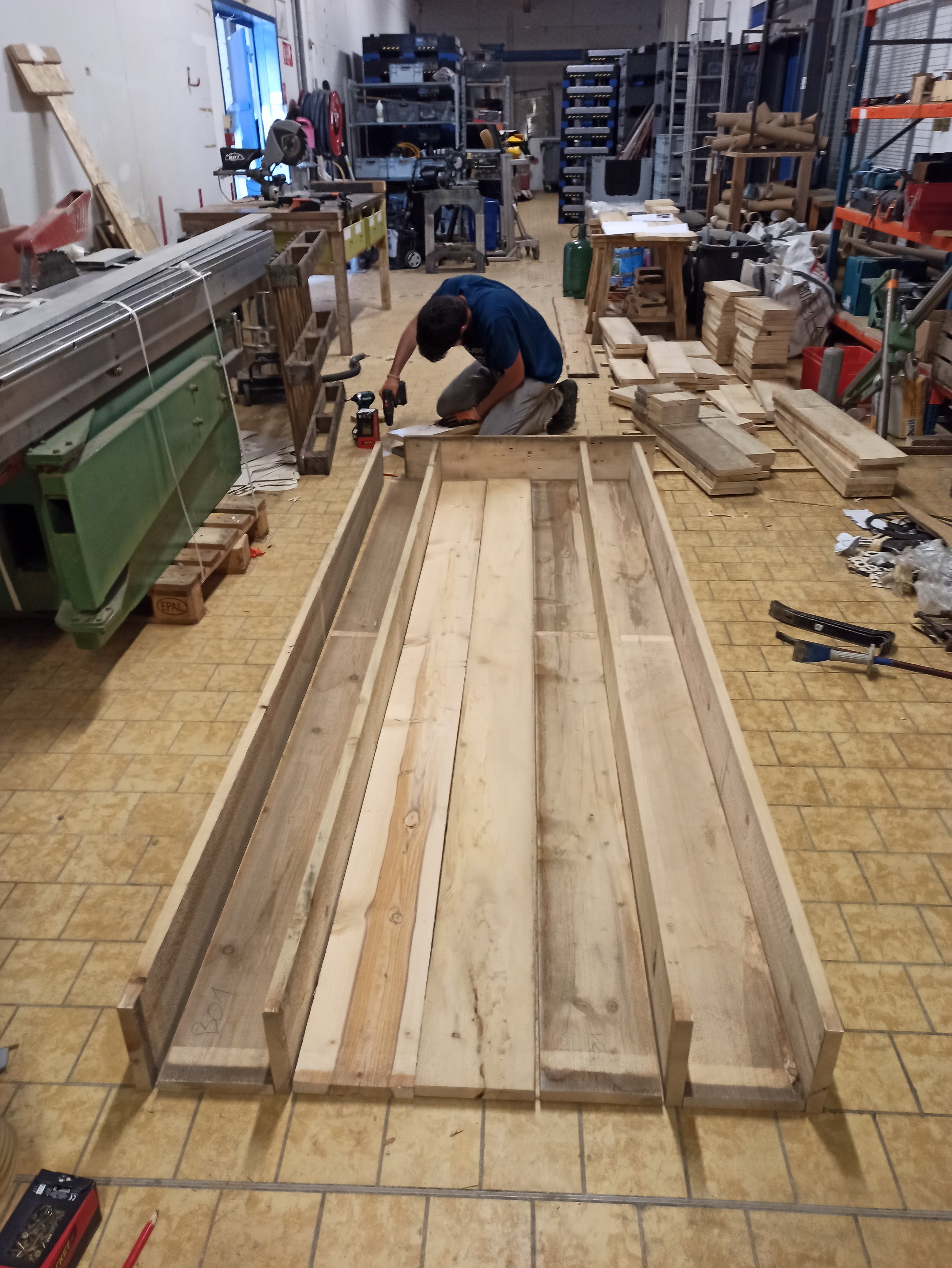 Photo assemblage module bois paroi